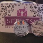 custom printed plastic NFC business cards for scentsy reps.